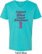 Support Breast Cancer Awareness V-neck
