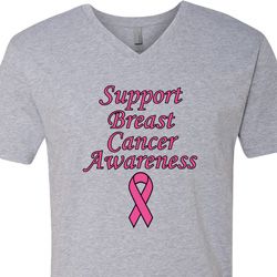 Support Breast Cancer Awareness V-neck