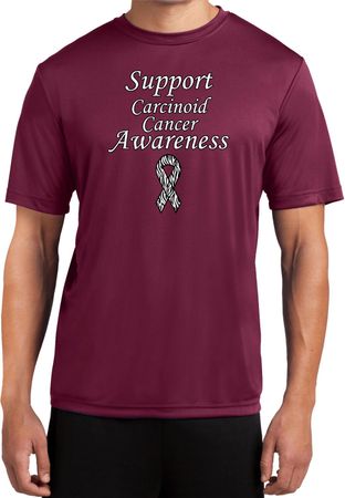 Support Carcinoid Cancer Awareness Dry Wicking T-shirt