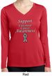 Support Carcinoid Cancer Awareness Ladies Dry Wicking Long Sleeve