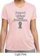 Support Carcinoid Cancer Awareness Ladies Dry Wicking T-shirt