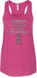 Support Carcinoid Cancer Awareness Ladies Flowy Racerback
