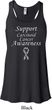 Support Carcinoid Cancer Awareness Ladies Flowy Racerback
