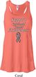 Support Carcinoid Cancer Awareness Ladies Flowy Racerback