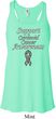 Support Carcinoid Cancer Awareness Ladies Flowy Racerback