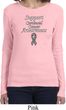 Support Carcinoid Cancer Awareness Ladies Long Sleeve