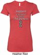 Support Carcinoid Cancer Awareness Ladies Longer Length Shirt