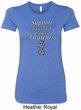 Support Carcinoid Cancer Awareness Ladies Longer Length Shirt