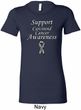 Support Carcinoid Cancer Awareness Ladies Longer Length Shirt