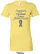 Support Carcinoid Cancer Awareness Ladies Longer Length Shirt