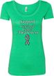 Support Carcinoid Cancer Awareness Ladies Scoop Neck