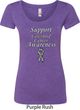Support Carcinoid Cancer Awareness Ladies Scoop Neck