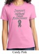 Support Carcinoid Cancer Awareness Ladies T-shirt