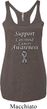 Support Carcinoid Cancer Awareness Ladies Tri Blend Racerback