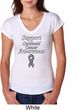 Support Carcinoid Cancer Awareness Ladies Tri Blend V-neck