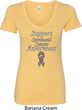 Support Carcinoid Cancer Awareness Ladies V-Neck