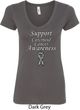 Support Carcinoid Cancer Awareness Ladies V-Neck
