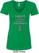 Support Carcinoid Cancer Awareness Ladies V-Neck