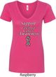 Support Carcinoid Cancer Awareness Ladies V-Neck