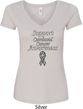 Support Carcinoid Cancer Awareness Ladies V-Neck