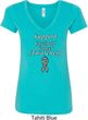 Support Carcinoid Cancer Awareness Ladies V-Neck