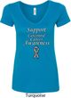 Support Carcinoid Cancer Awareness Ladies V-Neck
