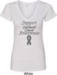 Support Carcinoid Cancer Awareness Ladies V-Neck