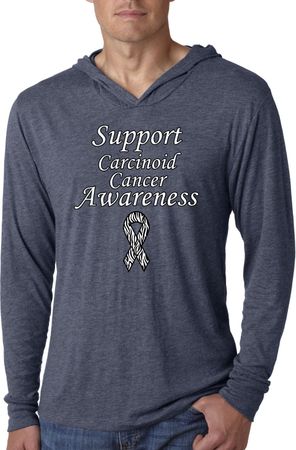 Support Carcinoid Cancer Awareness Lightweight Hoodie Tee