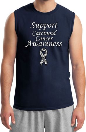 Support Carcinoid Cancer Awareness Muscle Shirt