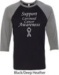 Support Carcinoid Cancer Awareness Raglan Shirt