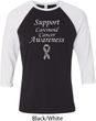Support Carcinoid Cancer Awareness Raglan Shirt