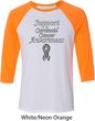 Support Carcinoid Cancer Awareness Raglan Shirt