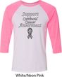 Support Carcinoid Cancer Awareness Raglan Shirt