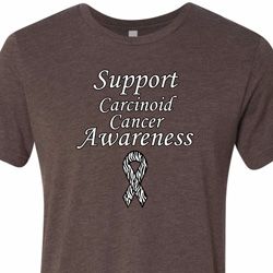 Support Carcinoid Cancer Awareness Tri Blend Tee Support Carcinoid Cancer Awareness Tri Blend Tee