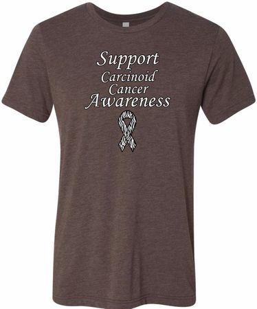 Support Carcinoid Cancer Awareness Tri Blend Tee