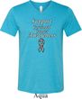 Support Carcinoid Cancer Awareness Tri Blend V-neck