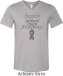 Support Carcinoid Cancer Awareness Tri Blend V-neck