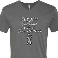 Support Carcinoid Cancer Awareness V-neck Support Carcinoid Cancer Awareness V-neck