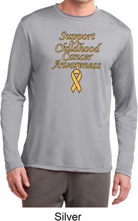 Support Childhood Cancer Awareness Dry Wicking Long Sleeve
