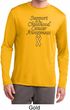 Support Childhood Cancer Awareness Dry Wicking Long Sleeve