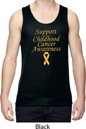 Support Childhood Cancer Awareness Dry Wicking Tank Top