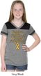 Support Childhood Cancer Awareness Girls Football Tee