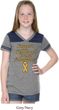 Support Childhood Cancer Awareness Girls Football Tee