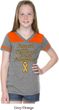 Support Childhood Cancer Awareness Girls Football Tee