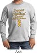 Support Childhood Cancer Awareness Kids Long Sleeve