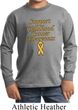 Support Childhood Cancer Awareness Kids Long Sleeve