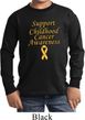 Support Childhood Cancer Awareness Kids Long Sleeve