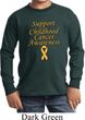 Support Childhood Cancer Awareness Kids Long Sleeve