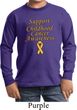Support Childhood Cancer Awareness Kids Long Sleeve