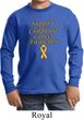 Support Childhood Cancer Awareness Kids Long Sleeve